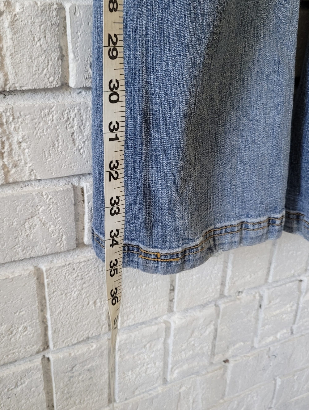 Y2K Arizona Jean Co. Cargo Flare Jeans Medium Wash Low-Mid Rise Juniors 14.5 - Picture 5 of 6